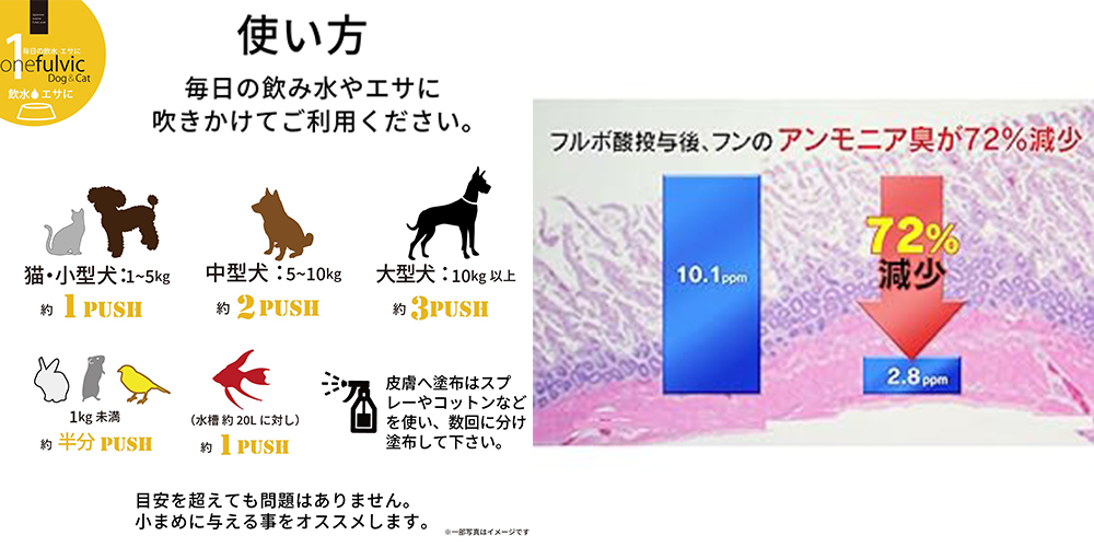 アンモニア臭軽減